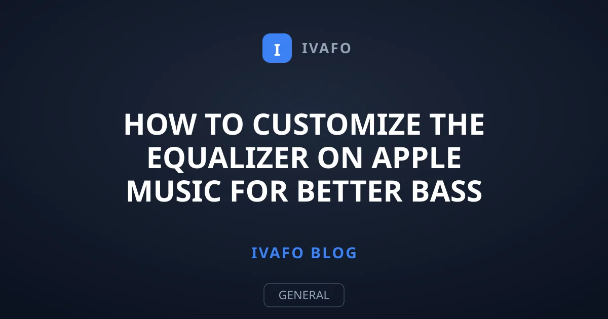How to Customize the Equalizer on Apple Music for Better Bass